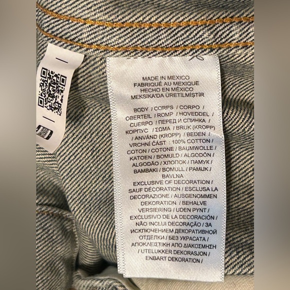 NWT Polo Ralph Lauren Men Distress Paint Splatter Denim Trucker Jacket size 2XLT - Picture 12 of 16